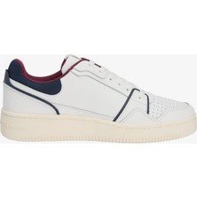 Tommy Hilfiger Fine Cleat Retro Basketball Erkek Beyaz Spor Ayakkabı.0gz