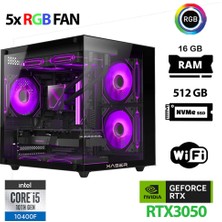 Xaser Cube X130 I5 10400F 16GB Ram 512GB M.2 Nvme SSD RTX3050 Oyuncu Tavsiye Sistem