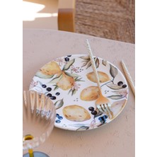 The Mia Limoncello Pasta Tabağı 6lı Set 19 cm LMN012