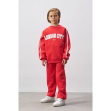 Nakış Detaylı Erkek Çocuk Alt Üst Eşofman Takımı