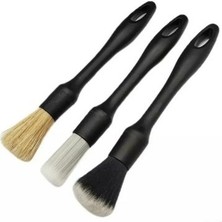 3'lü Özel Detay Fırça Seti Yumuşak Uçlu Premium Özel Hassas Temizlik