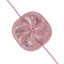 kzy mobilyal PowerMaster PM-14701 12 Volt 3 Watt Pembe Yanıp Sönen Çakar 6565-2835 Modül Led 65x65x12mm
