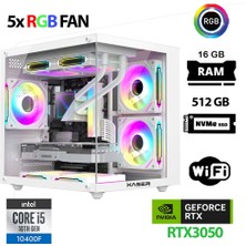Xaser Cube X140 I5 10400F 16GB Ram 512GB M.2 Nvme SSD RTX3050 Oyuncu Tavsiye Sistem