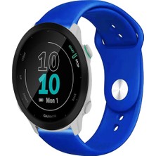 Garmin Forerunner 55 ile Uyumlu Kordon Yumuşak Dokulu Esnek Jel Silikon Kayış