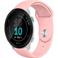 Garmin Forerunner 55 ile Uyumlu Kordon Yumuşak Dokulu Esnek Jel Silikon Kayış