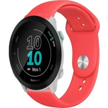 Garmin Forerunner 55 ile Uyumlu Kordon Yumuşak Dokulu Esnek Jel Silikon Kayış