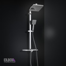 Duxxa Palace 500 Tepe Duş Seti SS304 Krom D.175.5