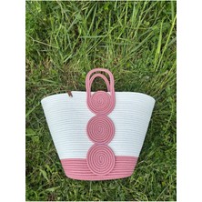 Vanillia Büyük El Yapımı Jüt Plaj Çantası