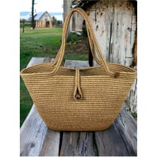 Havana Boncuklu Doğaya Saygılı Hasır Jüt Plaj Çantası - Tarzınıza ve Dünyaya Katkıda Bulunun!