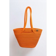 Nova Hasır Görünümlü Omuz Çantası, Plaj Çantası