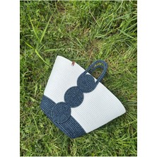 Vanillia Büyük El Yapımı Jüt Plaj Çantası