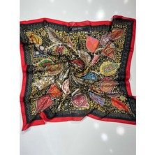 Ipekseli Pamuklu Eşarp Karışık Desen - 5