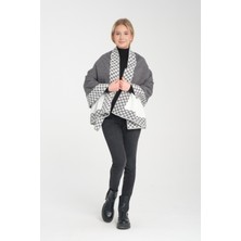 T-Crazy Knitwear Bohem Kışlık Triko Şal, Çift Katlı ve Çift Taraflı Triko Örme Omuz Şal