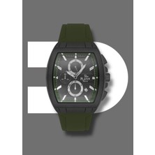 Platin Pierre HDS-PL-1000GD-ZF2 Silikon Kordon Fonksiyonları Aktif Kare Erkek Kol Saati