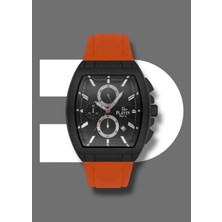 Platin Pierre HDS-PL-1000GD-ZQ2 Silikon Kordon Fonksiyonları Aktif Kare Erkek Kol Saati