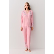 Suwen Jane Gömlek Yaka Pijama Takımı