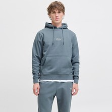 Erkek Gögüs Minimal Logo Baskili Kapüsonlu Sweatshirt - Soho