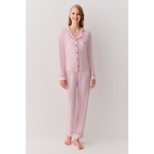 Suwen Shiny Gömlek Yaka Pijama Takımı