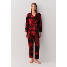 Suwen Dragon Gömlek Yaka Pijama Takımı