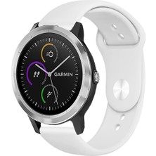 Garmin Vivoactive 3 ile Uyumlu Kordon Yumuşak Dokulu Esnek Jel Silikon Kayış