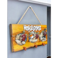 Ahşap Epoksi Kaplı Dekoratif Anahtarlık Antre Hol Anahtar Askısı Anahtar Tutucu