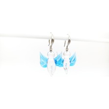 Hanecambaz Melek Küpe Murano Cam El Yapımı