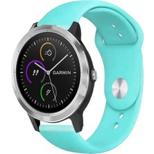 Garmin Vivoactive 3 ile Uyumlu Kordon Yumuşak Dokulu Esnek Jel Silikon Kayış