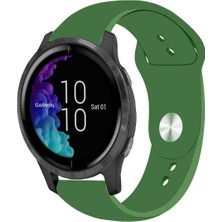 Garmin Venu ile Uyumlu Kordon Yumuşak Dokulu Esnek Jel Silikon Kayış