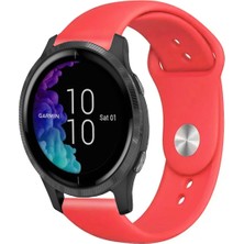 Garmin Venu ile Uyumlu Kordon Yumuşak Dokulu Esnek Jel Silikon Kayış