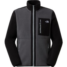 The North Face M Yumiori Full Zip Erkek Polar Mont Gri Orta Ağırlıkta Rahat Kullanım İçin