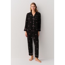 Suwen Angel Gömlek Yaka Pijama Takımı