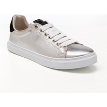 Kadın Sneaker ( Günlük) MAR-25Y-209-02 John May Gümüş-Siyah Sim