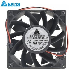Delta PFB0924GHE ,92X38MM 24VDC 130-CFM 2-Kablo Fan