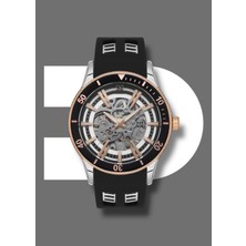 Platin Pierre HDS-PL-1039GD-0J2 Silikon Kordon Otomatik Erkek Kol Saati