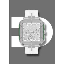 Platin Pierre HDS-PL-1044GD-A1 Silikon Kordon Fonksiyonları Aktif Kare Erkek Kol Saati