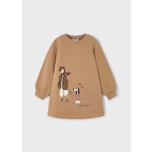 4919 Mayoral Camel Kız Çocuk Elbise