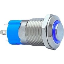 Çin E12A-B ,M12 KONTAK-1A MAVI-24V Kalıcı Buton