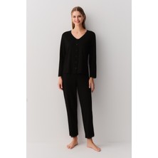 Suwen Noemi Gömlek Yaka Pijama Takımı