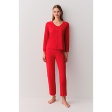 Suwen Noemi Gömlek Yaka Pijama Takımı