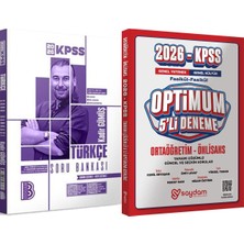 2026 Kpss Türkçe Tamamı Çözümlü Soru Bankası - Optimum 5 Deneme