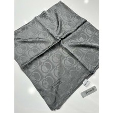 Siyane Pamuklu Eşarp C Desen - 5