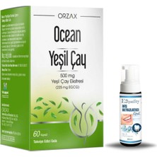 Orzax Ocean Green Tea Takviye Edici Gıda 60 Kapsül + Hediye Diş Beyazlatıcı Köpük