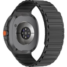 Mobicas Galaxy Watch 8 40MM / 44MM Uyumlu Iki Renkli Silikon KORDON-146 Siyah