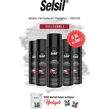 Selsil 5 Al 4 Öde Motor Temizleyici Parlatıcı, 500 ml ve Rosie Pamuk