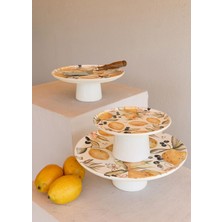 The Mia Limoncello Ayaklı Servis Tabağı 26 cm