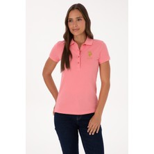 U.s. Polo Assn. Kadın Pembe Tişört Basic 50300883-VR041