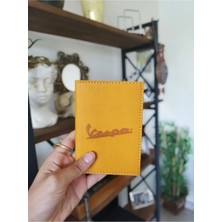 Efe Deri Vespa Deri Dikişli Araç Ruhsat Kılıfı Kabı Oto Ruhsatlık Araba Ruhsat Koruyucu