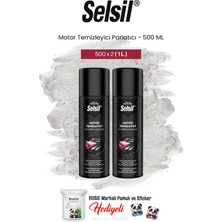 Selsil Motor Temizleyici Parlatıcı, 500 ml 2 Adet ve Rosie Pamuk