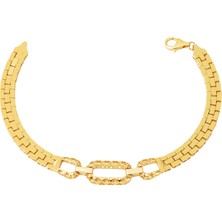 Rolex Kordonlu 14 Ayar Altın Künye