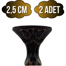 Pati Metal Ayak Çeyiz ve Hediye Kutusu Mobilya Ayağı(2,5cm)(Bronz)